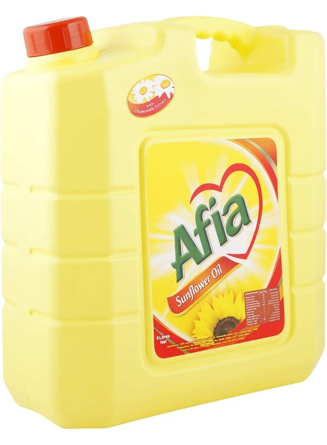 Afia Sunflower Oil 9 Liters - 100% Pure with Vitamins A & D - Image 2